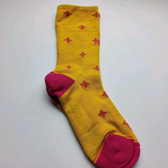 Voxx Life Stasis Neuro Socks Wellness Crew Floral Star Size S (Women's 4-7) - Picture 3 of 4